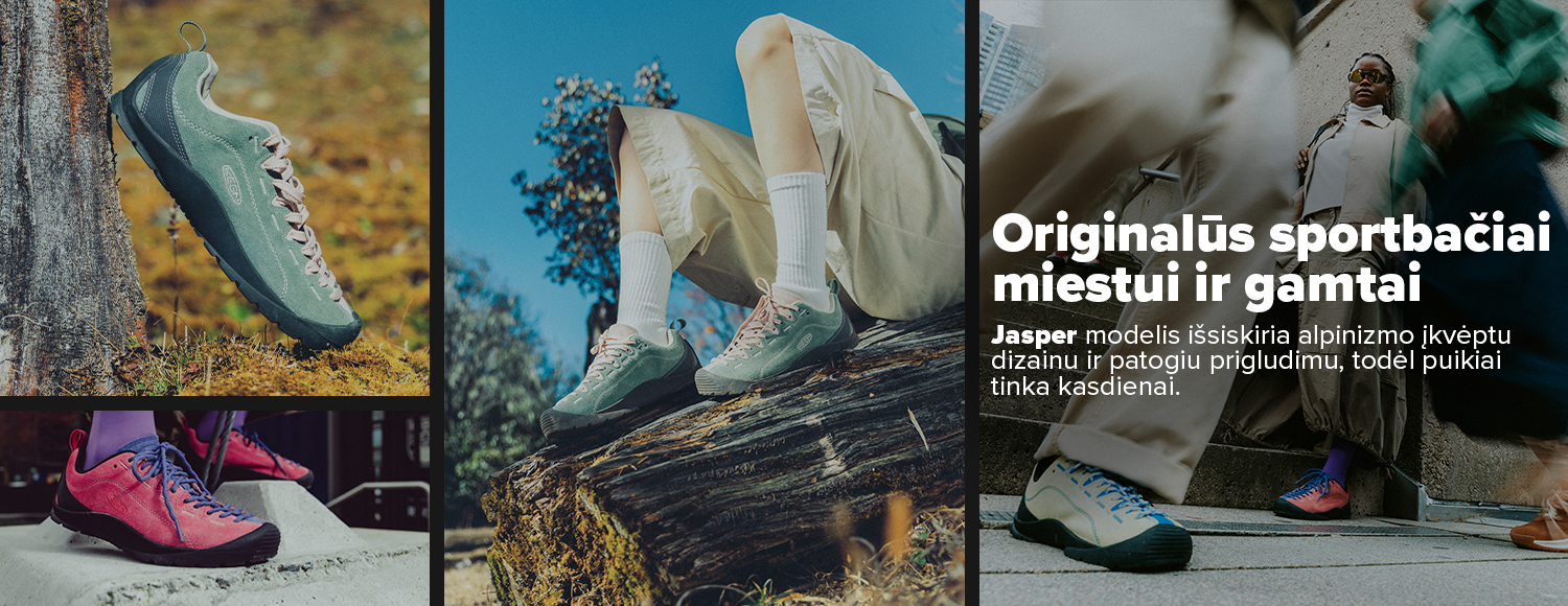 Keen Jasper ir Keen Jasper Zionic &ndash; patogūs laisvalaikio batai vyrams ir moterims su unikaliu dizainu, tvirtu padu ir komfortu visai dienai. 365 d. nemokamas grąžinimas.